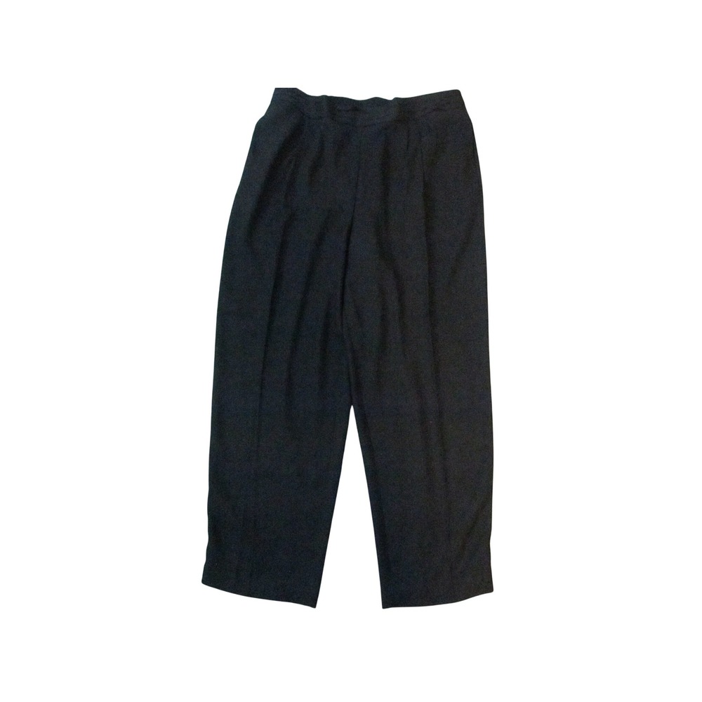 Vintage Maggie Barnes Dress Pants 20W Black Pleated Wide Leg Trousers